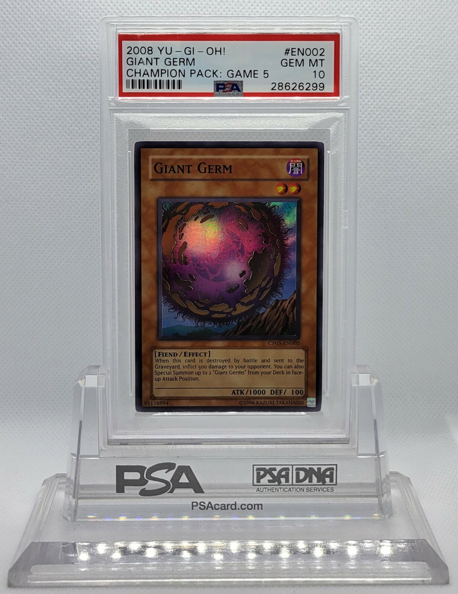 YUGIOH CP05-EN002 GIANT GERM SUPER RARE HOLO FOIL CARD PSA 10 GEM