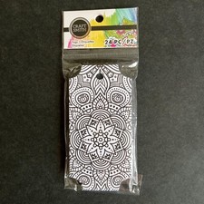 Craft Smith Hanging Tags Package of 24 Black on White Star Pattern NEW