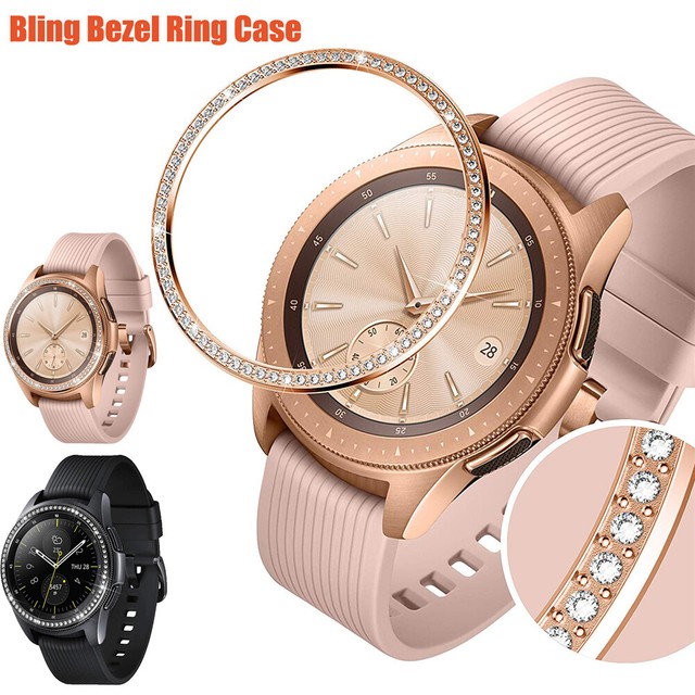 Bling Diamond Bezel Ring Metal Case Cover For Samsung Galaxy Watch 46mm