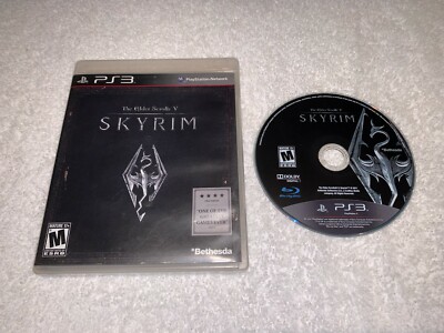 The Elder Scrolls V: Skyrim (PlayStation 3, 2011) PS3 Game in Case ...