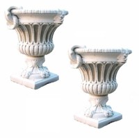 2 X Blumentopf Amphore Pflanzschale SteinmöBel BlumenküBel PflanzküBel 174KG