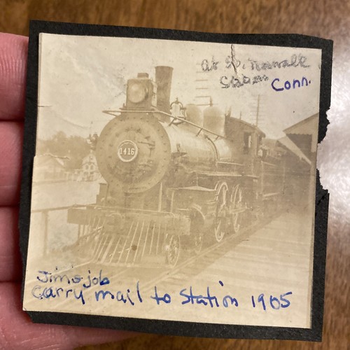 Antigua locomotora de la estación de tren de Connecticut de 1905 foto real P10s9 - Imagen 4 de 11
