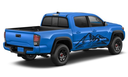 Full door mountain graphics stickers decal compatible with Toyota Tacoma - Picture 12 of 15