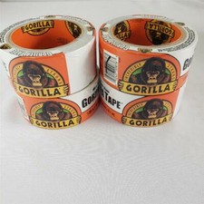  Lot of 4 Gorilla White Tape 1.88" x 10 YD USA Made NEW 103398