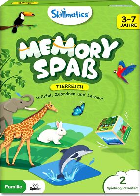 Skillmatics Brettspiel - Memory Spaꞵ Tierreich, Lustiges und schnelles Spiel