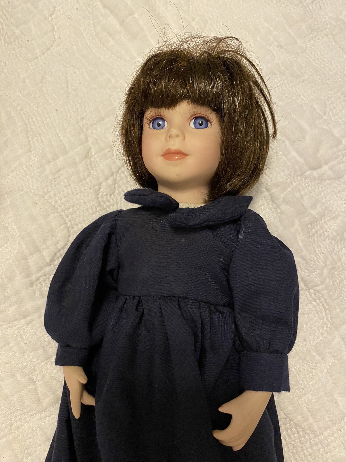 Vintage Trudy Traveler Doll w/Wood Case And 3 Extra Outfits