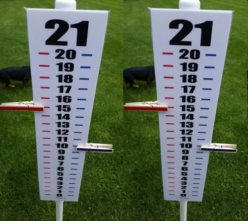 Set of 2 Easy Read - Cornhole Scoreboard Score Keeper - Corn Hole
