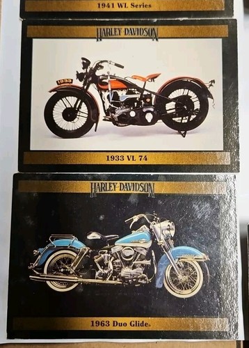 LOTE DE 10 TARJETAS DE COLECCIONISTA HARLEY DAVIDSON MOTOCICLETAS USADAS - Imagen 3 de 11