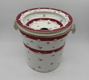 Antique G.D.& Cie Limoges Victorian Chamber Pot  Bourdaloue  Needs Repair