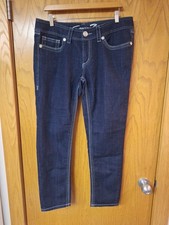 Seven7 Women's Pre-owned Jeans Dark Wash Skinny/Stretch Size 14 Length 28" VGC 