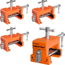 PONY 4-Pack Cabinet Clamps, 8510 Claw, Face Frame Clamps for Orange
