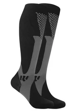 Compression socks 30-40 mmHg knee high running sports long socks ankle black