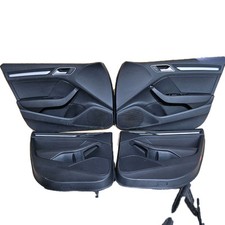AUDI A3 8V SLINE 5 DOOR LEATHER DOOR CARDS FRONT REAR BLACK LEFT RIGHT CARD