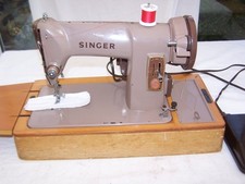 VINTAGE 1960 SINGER 185K SEWING MACHINE ELECTRIC SERVICED EXCELLENT WORKING