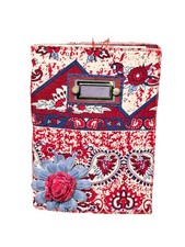 Junk Journal BOHO Red purple Morocco Print Interactive Diary Handmade New