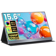 Portable Monitor 15.6 inch FHD 85 sRGB 60Hz HDR HDMI USB-C Travel Monitor fo...