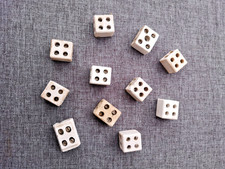 11 x alte Kabelklemmen /Lüsterklemmen/Verbindungsklemmen- Porzellan 2-polig !!