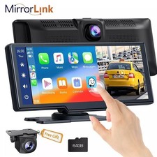 10.26in 2.5K Car Wireless CarPlay Player GPS Android Multimedia Stereo Cam Auto