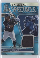 2021 Panini Spectra Neon Blue Prizm 47/50 Christin Stewart #GDJ-CS 0c6