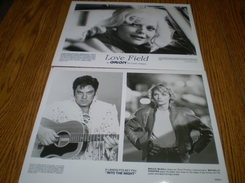 Michelle Pfeiffer 2 Original 8x10 B/W Photos 1-Love Field-1 Into the Night