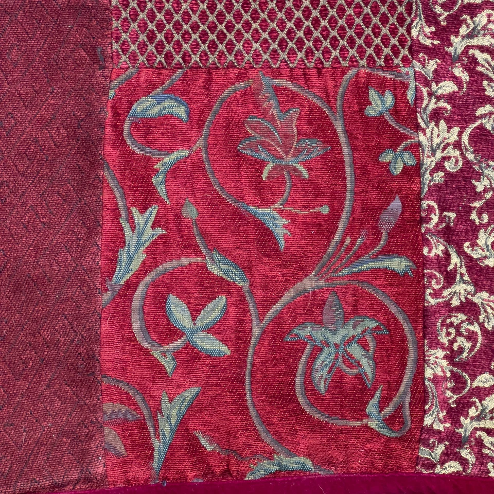 Alfombra tapiz estilo gitano patchwork material edredón boho chic cachemira chenilla Foto 2 de 4