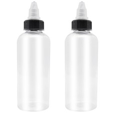 2 Pcs 16oz Dispensing Bottles, Plastic Squeeze Bottles with Twist Top Cap