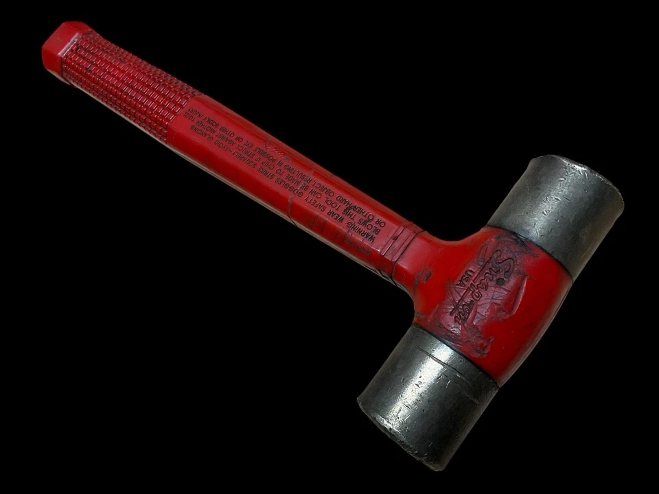 Herramientas a presión BE224 24 oz. Mazo martillo latón vintage Foto 4 de 4