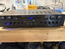 Pyle 600W 6-Channel Bluetooth Stereo Receiver Amp USB AUX FM Mic Input PTA66BT
