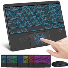 Backlit Touchpad Keyboard Mouse For Xiaomi Mi Pad 5 6 7 8 Redmi Pad SE/2 Pro 11