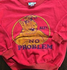 Vintage 80s ALF Sweatshirt 1987 No Problem Tropix Zone Youth L 14/16 USA Made