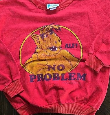Vintage 80s ALF! Sweatshirt 1987 No Problem Tropix Zone Youth L 14/16 USA Made