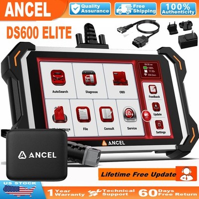ANCEL DS600 Elite OBD2 Diagnostic Scanner Car Tool Active Test CANFD DOIP Free U