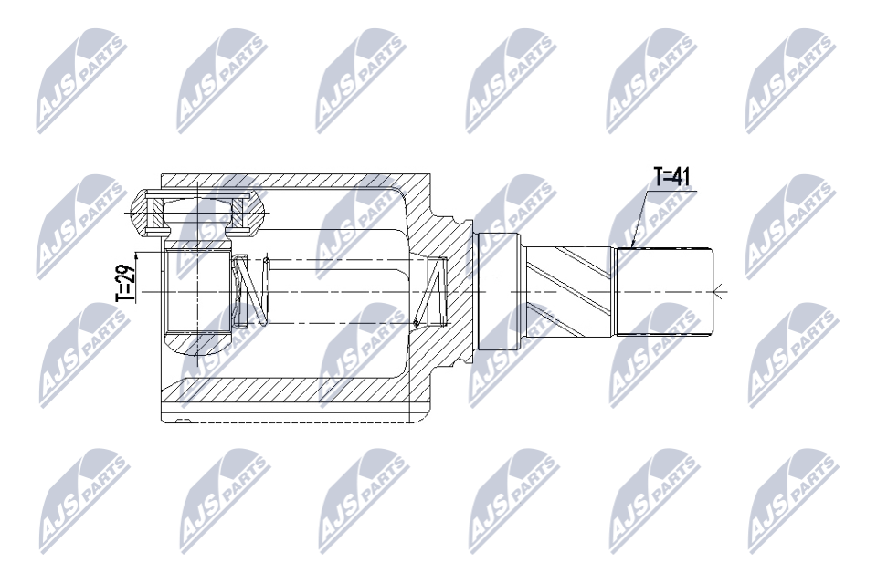 Fits NTY NPW-ME-167 INNER CV JOINT ⭐UK Stock⭐ - Image 4