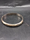Vintage Silver Engraved Hinged Bangle - 18g Weight - Birmingham 1971