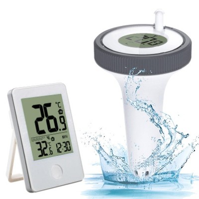 Infactory Digitales Teich-und Poolthermometer mit LCD-Funk-Empfänger Tester IP67