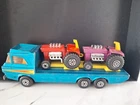 1974 Matchbox Lesney Super Kings Tractor Transporter K-21 Vintage With Tractors