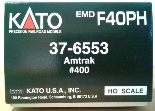 ESCALA HO KATO EMD F40PH AMTRAK #400 37-6553 | Zustand: Used