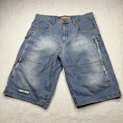 Pepe Jean Shorts Vintage Mens Size 38 Y2K Jorts JNCO Style Zipper Pocket - Image 1 of 4