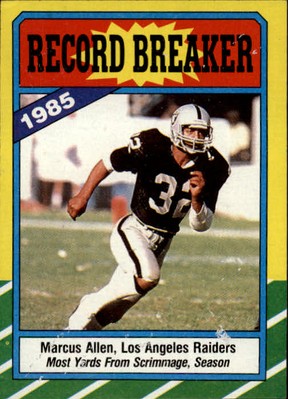 1986 TOPPS FOOTBALL ASSORTED SINGLES U-PICK #1-250
