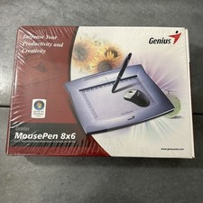 Genius MousePen Pen Tablet Silver 8x6" Tablet With Mouse And Stylus Pen