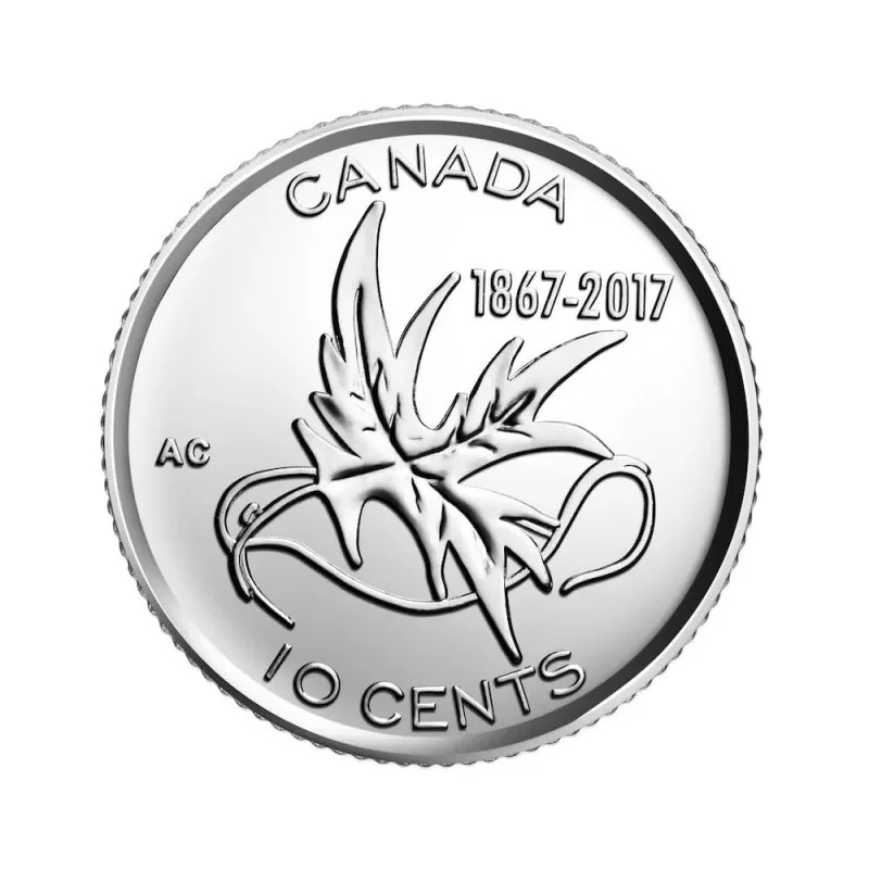 2017 CANADA 10 CENTS 1867-2017 150TH ANNIVERSARY OF CANADA PROOF