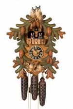 Cuckoo Clock Black Forest House with Music and Spinning Dance.. HO 8684-4Tbu NEW