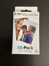 ZINK Premium Photo Paper - 2"x3" - Adhesive-Backed - 50 Sheets - Prints Dry