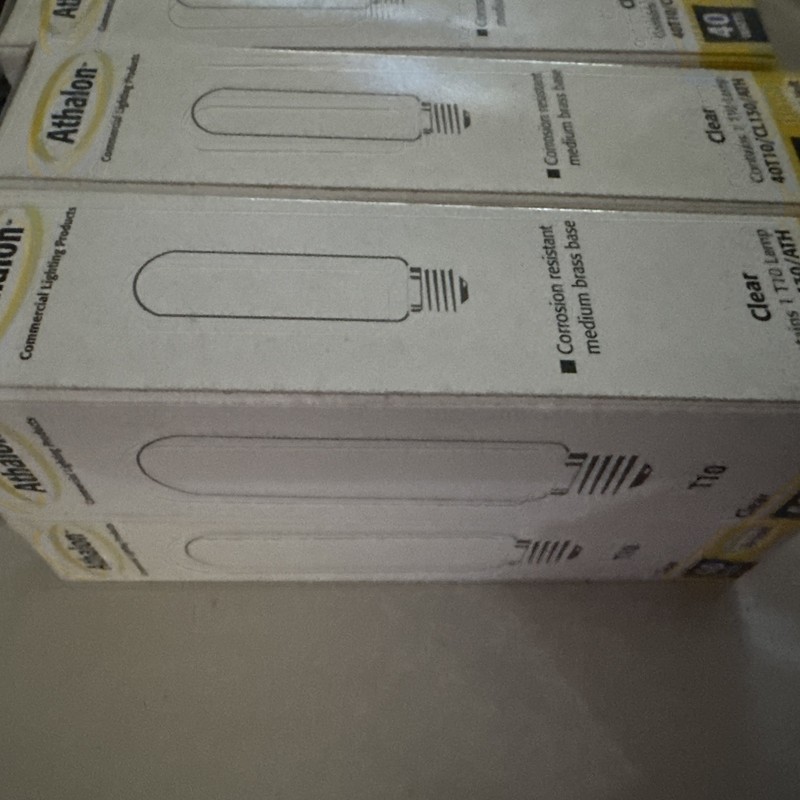 6 Pack T10 Tubular Light Bulbs, 40W Bulb, Clear