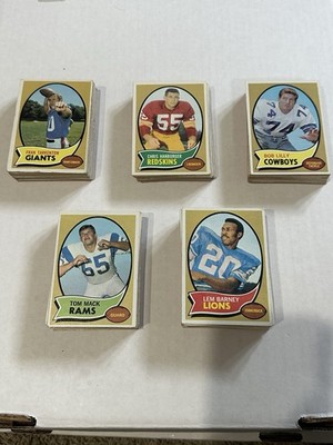 1970 Topps Football Partial Set 173/263. Includes Stars Rookies No Dupes. READ