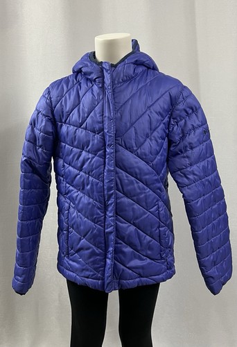 Columbia Coat Puffer Hooded Jacket Full Zip Youth Purple Girls Size Small (8)