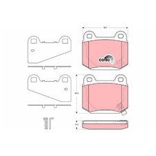 Satz Bremsbeläge Bremsklötze hinten für Subaru BRZ ZC6 Impreza GD GE id73784