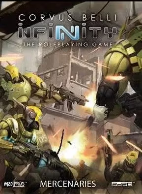 Infinity RPG War Market The Mercenaries Sourcebook Modiphius BRAND NEW Free Post
