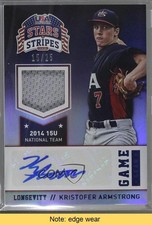 2015 Panini Stars and Stripes Game Gear 15/25 Kristofer Armstrong Auto READ 0b2