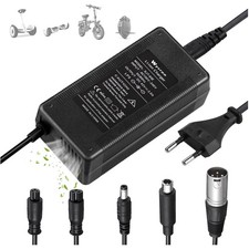 caricatore monopattino, hoverboard, 42V 2A, universale, ventilato, sicurezza,...